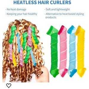 28 piece heatless hair curlers